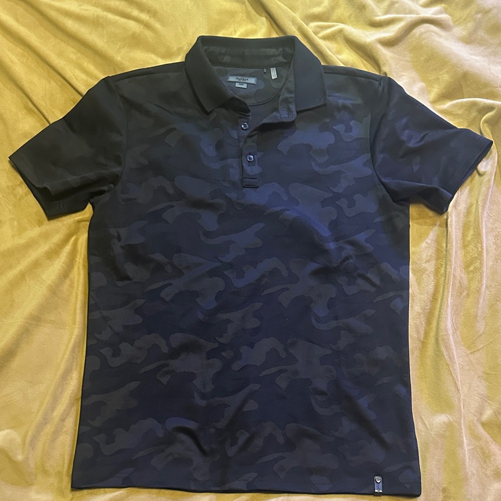 RUDSAK Black Camouflage Polo Shirt